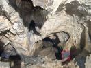 Brunnsteinhöhle - Brunnsteinhöhlenhaupthalle. Es wurde tatsächlich versucht, dass kleine Loch in der Bildmitte zu bekriechen...
