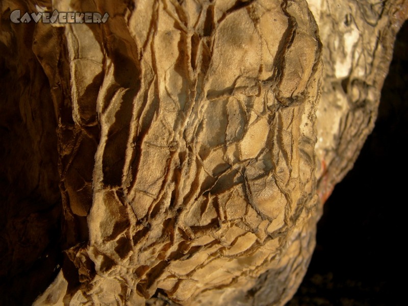Esperhöhle: Merkwürdige Strukturen am Fels