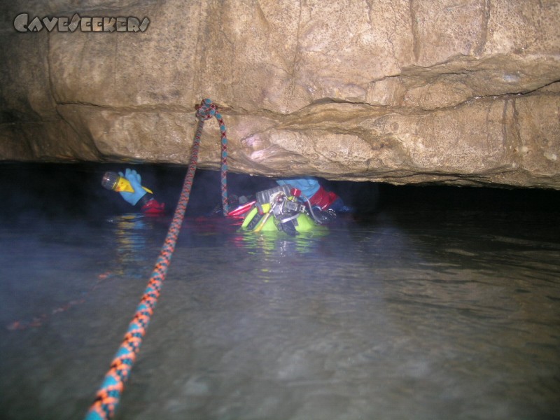 Falkensteiner Höhle: ... und dann auch mal wieder ausschwimmen.