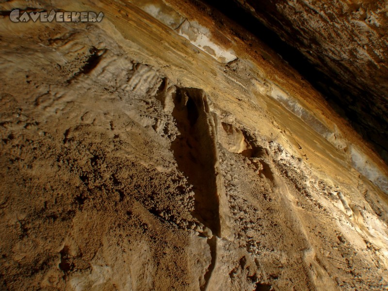 Grotte De La Salamandre: Die Spalte.