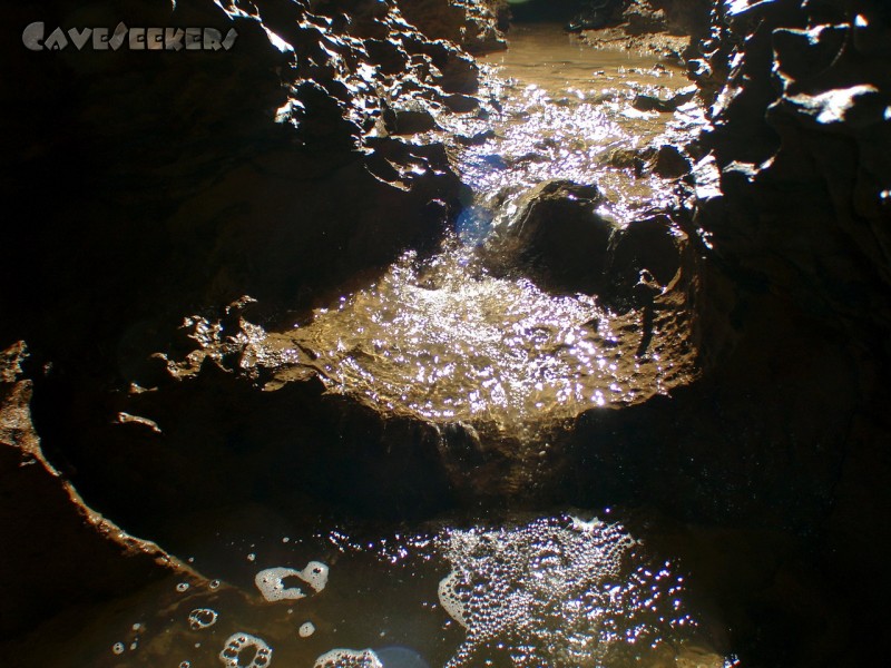 Heinzengrabenhöhle: Wieder ein paar Wasserfälle.