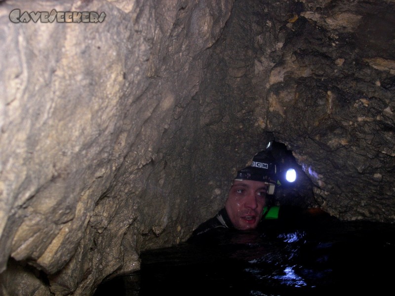 Höhnbergtunnelhöhle: Ängstlich-ums-Eck-schau-Kreil.