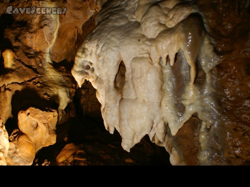 Rostnagelhöhle: Der Weissblock.